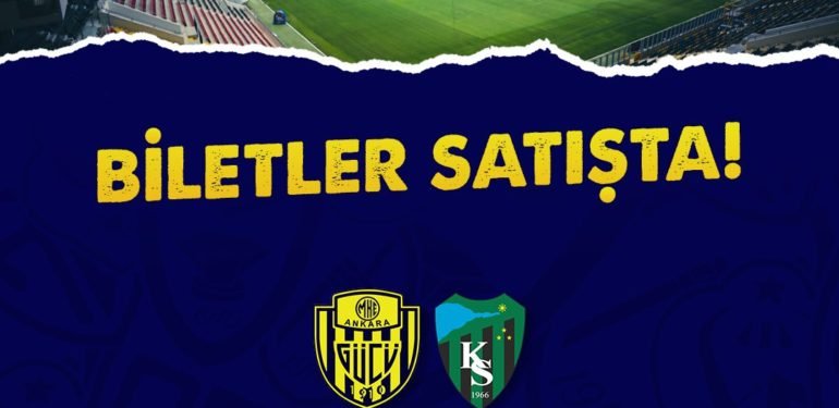 Ankaragücü – Kocaelispor maç biletleri satışa çıktı
