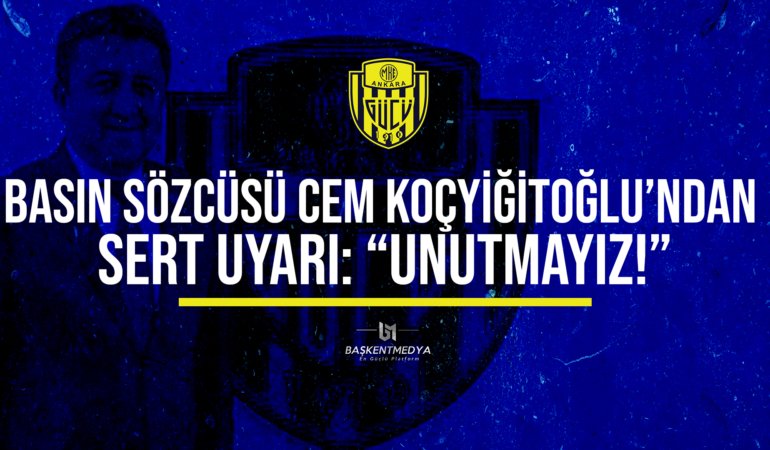 Ankaragücü’nden Transfer Uyarısı